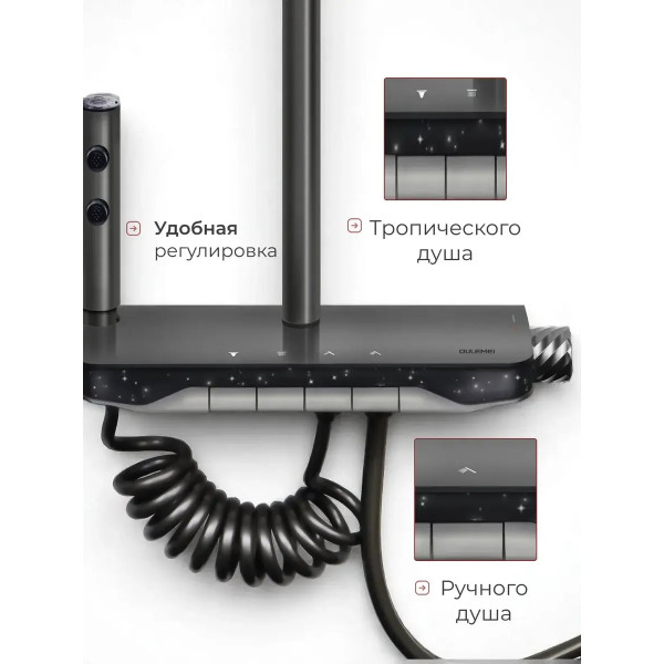 Душевая система с тропическим душем и смесителем OLM-HS002